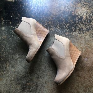 Audrey Brooke Wedge Booties
